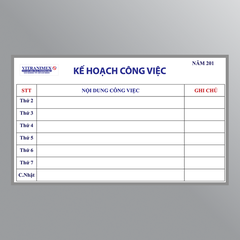 Bảng kế hoạch công việc