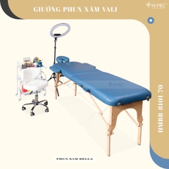 Giường vali phun xăm chân gỗ đủ phụ kiện HM8103