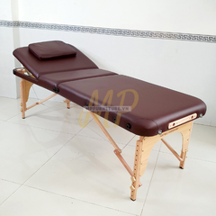 Giường vali 3 khúc chân gỗ - Màu Nâu