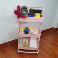Xe đẩy spa nhựa 3 tầng
