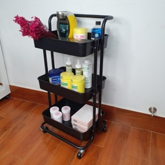 Xe đẩy spa nhựa 3 tầng