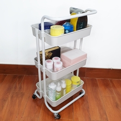 Xe đẩy spa nhựa 3 tầng