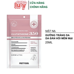 Mặt Nạ PRETTYSKIN Treatment Collection Mask - Glutathione 350 [Hàng Công Ty + Full VAT]