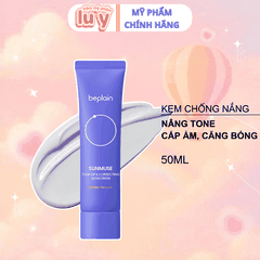 Kem Chống Nắng Beplain Tím Nâng Tone, Cấp Ẩm. Căng Bóng 50ml