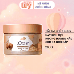 Tẩy Da Chết Dove Hương Dừa + Đường Nâu 280G Mẫu Mới