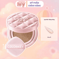 Phấn Nước COLORKEY Cushion Chống Nắng SPF 50+PA++++ P1 - Trắng Hồng