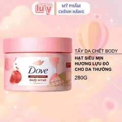 Tẩy Da Chết Dove Hương Lựu Đỏ 280G Mẫu Mới