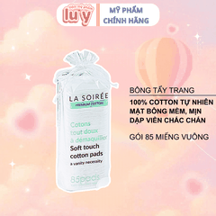 [Miếng Vuông] Bông Tẩy Trang La Soirée 85 miếng (La Soire)
