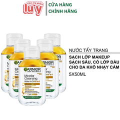 Nước Tẩy Trang Garnier Mini 50ML Pháp - Vàng Dầu Makeup [Cty - Free VAT]