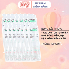 [Miếng Tròn] Bông Tẩy Trang La Soirée 120 miếng (La Soire)