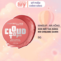 Son Môi & Má Hồng Maybelline Cloudtopia 09 Dreamy Dawn 5g