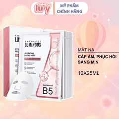 Mặt nạ giấy Colorkey Luminous Vitamin B5 Hồng - Dưỡng Ẩm, Sáng Mịn