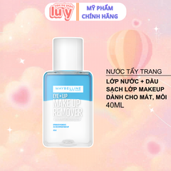Nước Tẩy Trang Mắt Và Môi Maybelline Eye & Lip Makeup Remover 40ml