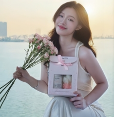 Sét Túi + Bông Cho Sữa Tắm Jmella 500ML