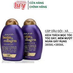 Cặp dầu gội xả BIOTIN Collagen - Tím