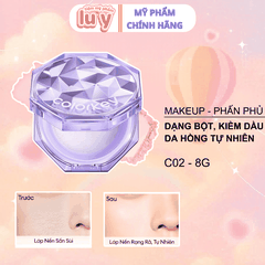 Phấn Phủ Dạng Bột Colorkey Vỏ Tím #C02 - Hồng Tự Nhiên
