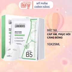 Mặt nạ giấy Colorkey Luminous Vitamin B5 Xanh Lá - Dưỡng Ẩm, Căng Bóng