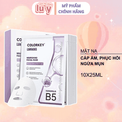 Mặt nạ giấy Colorkey Luminous Vitamin B5 Tím - Dưỡng Ẩm, Ngừa Mụn
