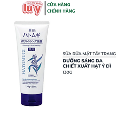 Sữa Rửa Mặt Ý dĩ Hatomugi - 130g - Trắng