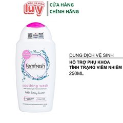 Dung dịch vệ sinh femfresh -UK Trắng nắp hồng 250ml Khử mùi [Cty - Full VAT]