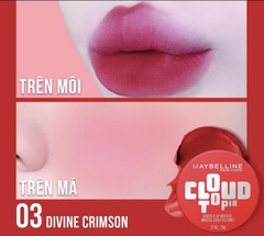 Son Môi & Má Hồng Maybelline Cloudtopia 03 Divine Crimson 5g
