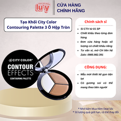 Tạo Khối City Color Contouring Palette 3 Ô Hộp Tròn