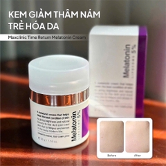 Kem Dưỡng Melatonin Liposome 5% Maxclinic Time Return Cream 50g