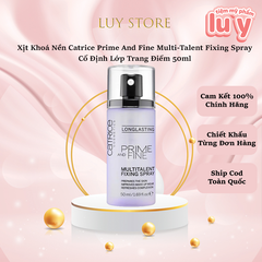 Xịt Khoá Nền Catrice Prime And Fine Multi-Talent Fixing Spray Cố Định Lớp Trang Điểm 50ml [Cty - Full VAT]