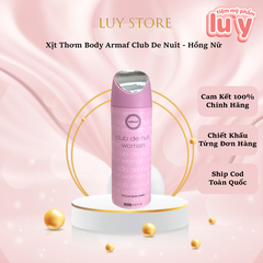 Xịt Thơm Body Armaf Club De Nuit