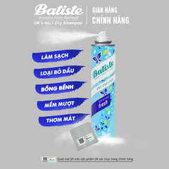 Dầu gội khô Batiste- Hương hoa cỏ [Cty - Full VAT]