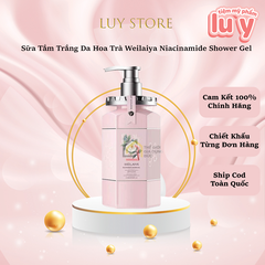 Sữa Tắm Trắng Da Hoa Trà Weilaiya Niacinamide Shower Gel
