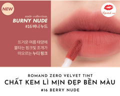 Son Kem Lì Romand Zero Velvet Tint