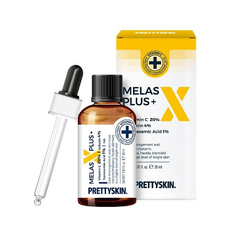 Tinh chất trị nám Trắng da Melas X Plus + PrettySkin Seurm Vitamin C Có Tem Phụ,