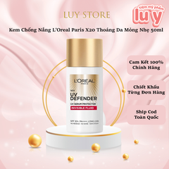 Kem Chống Nắng LOREAL Invisible Fluid 20X - Vạch đỏ