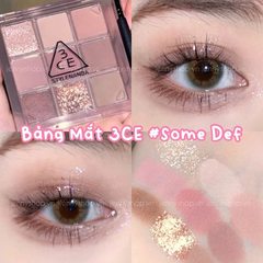 Bảng Phấn Mắt 9 Ô 3CE Mini Multi Eye - SOME DEF unbox [Cty - Full VAT]