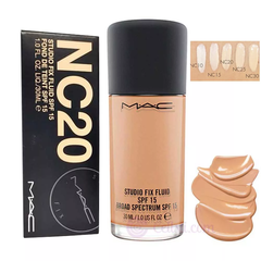 Kem Nền MAC Studio Fix Fluid Foundation NC20 - Trắng Hồng