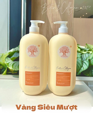 Cặp Gội Xả Biotin Dẹt 2024 Vàng Siêu Mượt 1000ml [Hàng Công Ty + Full VAT]