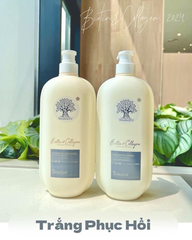 Cặp Gội Xả Biotin Dẹt 2024 Trắng Phục Hồi 500ml [Cty - Full VAT]