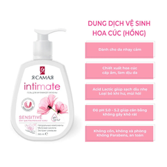 Dung Dịch Vệ Sinh Intimate 265ML - Hồng - Cho Da Nhạy Cảm [Cty - Full VAT]