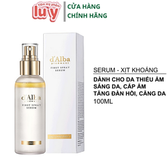 [Dalba] Serum Dạng Xịt d'Alba Màu Vàng First Spray 100ml
