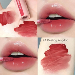 [Bán Lẻ - Full VAT] Son Kem Bóng Romand Juicy Lasting Tint 24 Peeling Angdoo Màu đỏ ánh nude
