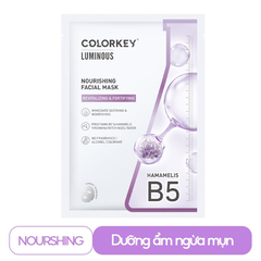 Mặt nạ giấy Colorkey Luminous Vitamin B5 Tím - Dưỡng Ẩm, Ngừa Mụn