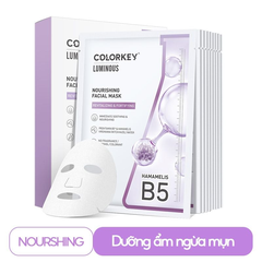 Mặt nạ giấy Colorkey Luminous Vitamin B5 Tím - Dưỡng Ẩm, Ngừa Mụn