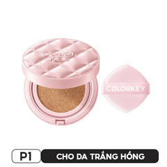 Phấn Nước COLORKEY Cushion Chống Nắng SPF 50+PA++++ P1 - Trắng Hồng