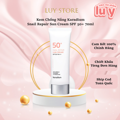 Kem Chống Nắng Karadium Snail Repair Sun Cream SPF 50+ 70ml