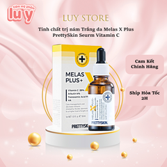Tinh chất trị nám Trắng da Melas X Plus + PrettySkin Seurm Vitamin C Có Tem Phụ,