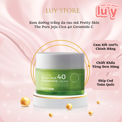 Kem Dưỡng trắng da rau má PRETTYSKIN The Pure Jeju Cica 40 Ceramide Cream PRETTYSKIN 52ml
