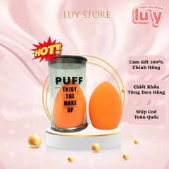 Mút tán nền cam Puff (cam)