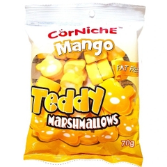 Kẹo Bông Gòn Marshmallow CorNiche Hương Xoài Hình Gấu (Gói 70g)