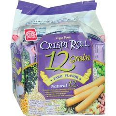 Bánh 12 loại ngũ cốc Crispi Roll vị khoai môn 180g